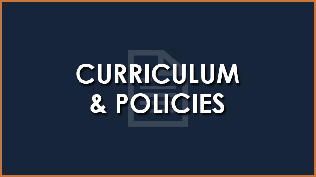 Page button curric and policies