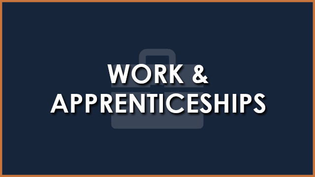 Page button work and apprenticeships