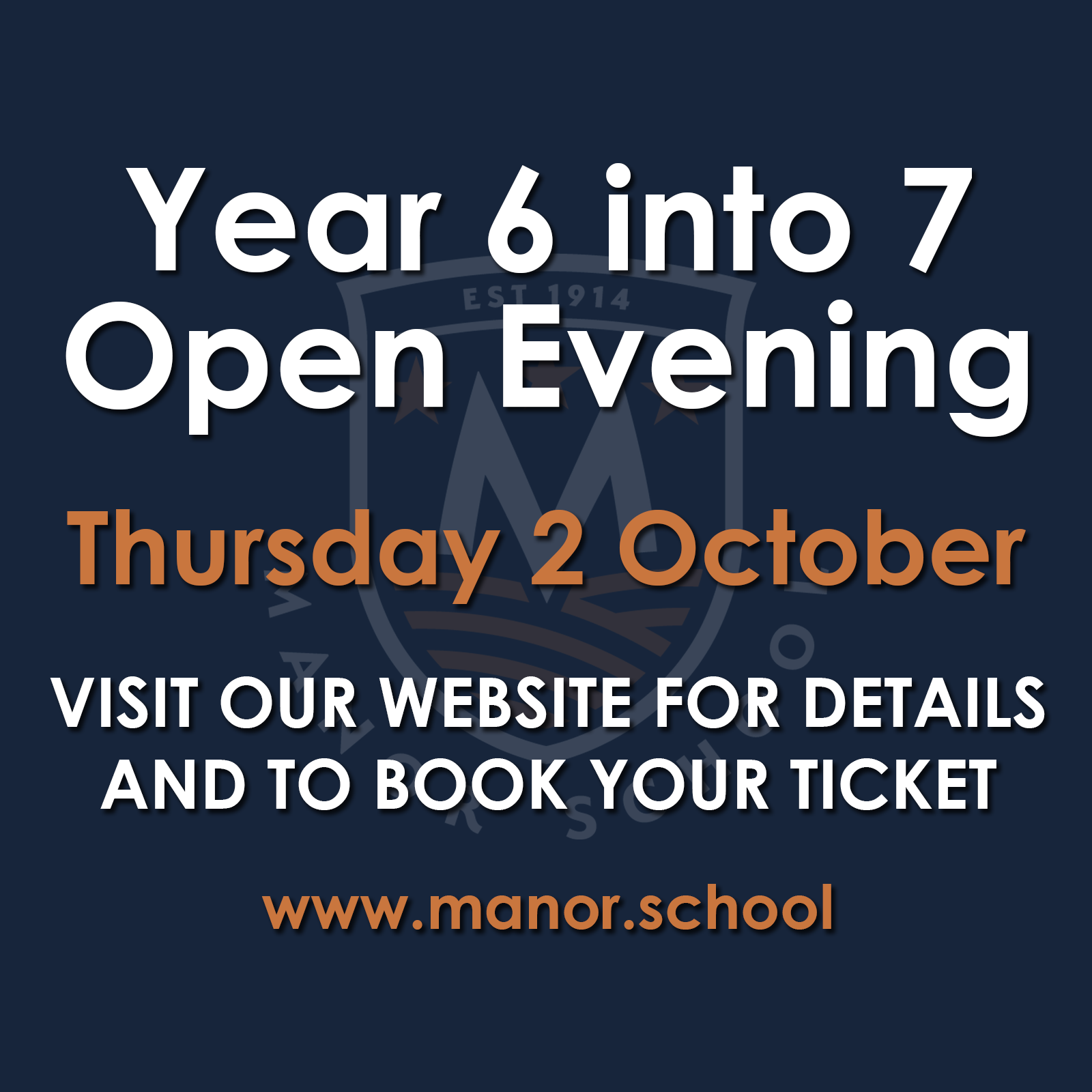 Manor School advert